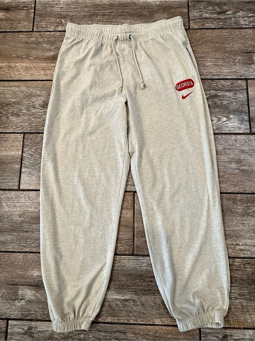 Nike Georgia Bulldogs Club Fleece Sweatpants Cream Large